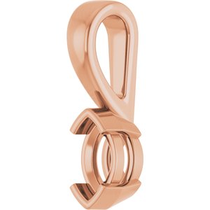 18K Rose Gold 6x3.5 mm Marquise Charm/Pendant Mounting – image 4