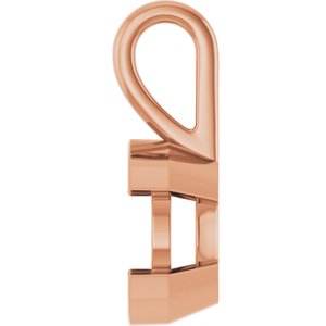 10K Rose Gold 9.4 mm Round Charm/Pendant Mounting – image 6