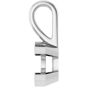 Sterling Silver 7 mm Round Charm/Pendant Mounting – image 6