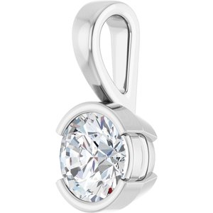 Sterling Silver 7 mm Round Charm/Pendant Mounting – image 3