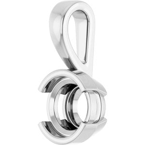 14K X1 White Gold 7 mm Round Charm/Pendant Mounting – image 4