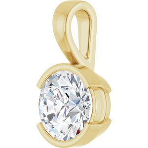 10K Yellow Gold 9.4 mm Round Charm/Pendant Mounting – image 3