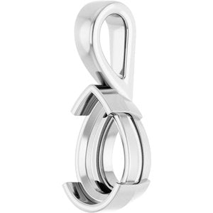 Sterling Silver 12x8 mm Pear Charm/Pendant Mounting – image 4