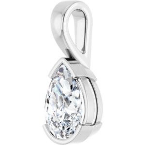Continuum Sterling Silver 12x8 mm Pear Charm/Pendant Mounting – image 3