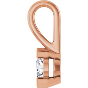 10K Rose Gold 5x3 mm Marquise Charm/Pendant Mounting – image 5