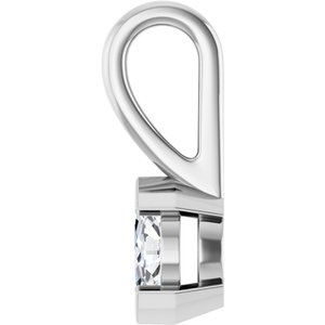 Continuum Sterling Silver 5x3 mm Marquise Charm/Pendant Mounting – image 5