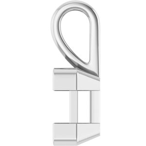 Continuum Sterling Silver 7.5x7.5 mm Square Charm/Pendant Mounting – image 6