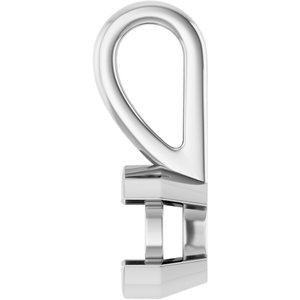 Platinum 4.5x3.5 mm Oval Charm/Pendant Mounting – image 6