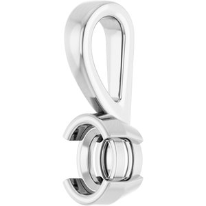 Platinum 4.5x3.5 mm Oval Charm/Pendant Mounting – image 4