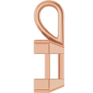 18K Rose Gold 10x10 mm Square Charm/Pendant Mounting – image 6