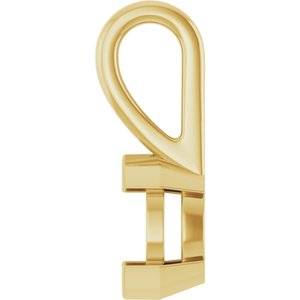 18K Yellow Gold 6x3 mm Marquise Charm/Pendant Mounting – image 6
