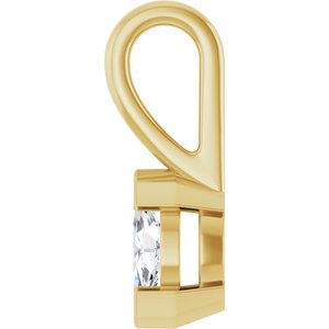 18K Yellow Gold 6x3 mm Marquise Charm/Pendant Mounting – image 5