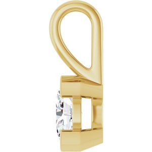 10K Yellow Gold 6.5x4.5 mm Oval Charm/Pendant Mounting – image 5