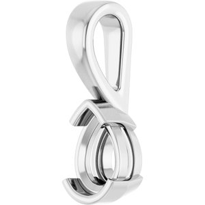 Continuum Sterling Silver 7x5 mm Pear Charm/Pendant Mounting – image 4