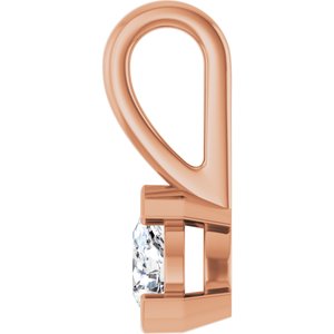 10K Rose Gold 4.5x3 mm Pear Charm/Pendant Mounting – image 5