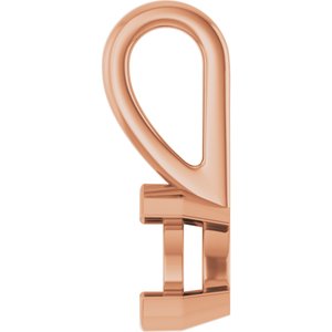 10K Rose Gold 4.5x3 mm Pear Charm/Pendant Mounting – image 6