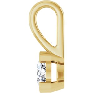 10K Yellow Gold 4.5x3 mm Pear Charm/Pendant Mounting – image 5