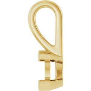10K Yellow Gold 4.5x3 mm Pear Charm/Pendant Mounting – image 6