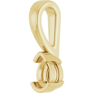 18K Yellow Gold 4.5x3 mm Pear Charm/Pendant Mounting – image 4