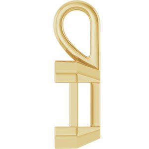 10K Yellow Gold 11x9 mm Emerald Charm/Pendant Mounting – image 6