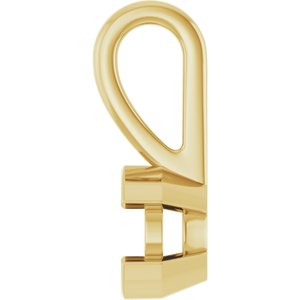 10K Yellow Gold 4.4 mm Round Charm/Pendant Mounting – image 6