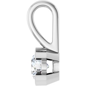Continuum Sterling Silver 4.4 mm Round Charm/Pendant Mounting – image 5