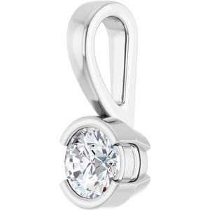 Continuum Sterling Silver 4.4 mm Round Charm/Pendant Mounting – image 3