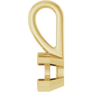 14K Yellow Gold 3.8 mm Round Charm/Pendant Mounting – image 6
