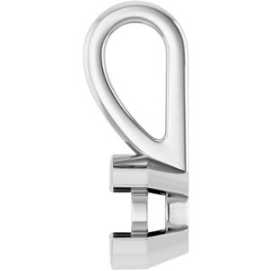 18K White Gold 3.8 mm Round Charm/Pendant Mounting – image 6