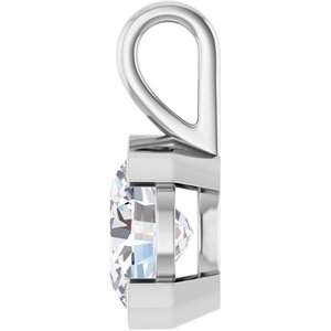 18K White Gold 11x9 mm Oval Charm/Pendant Mounting – image 5
