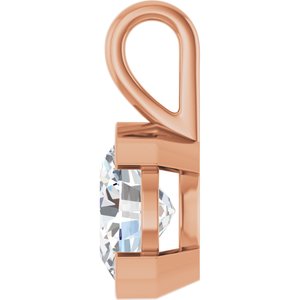 14K Rose Gold 11x9 mm Oval Charm/Pendant Mounting – image 5
