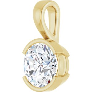 10K Yellow Gold 10 mm Round Charm/Pendant Mounting – image 3