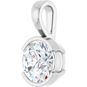 Platinum 10 mm Round Charm/Pendant Mounting – image 3