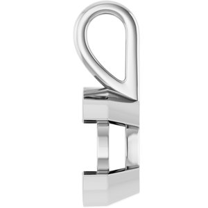 14K X1 White Gold 10 mm Round Charm/Pendant Mounting – image 6