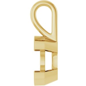 14K Yellow Gold 10 mm Round Charm/Pendant Mounting – image 6