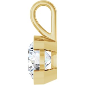 10K Yellow Gold 10 mm Round Charm/Pendant Mounting – image 5