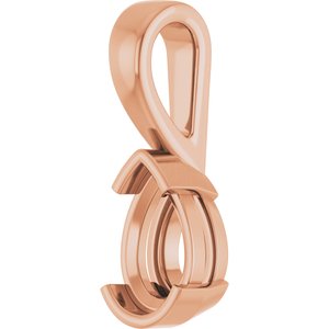 10K Rose Gold 8.5x5.5 mm Pear Charm/Pendant Mounting – image 4