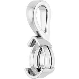 10K White Gold 8.5x5.5 mm Pear Charm/Pendant Mounting – image 4