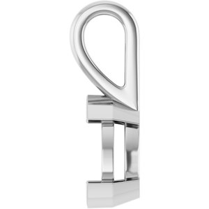 14K White Gold 8.5x5.5 mm Pear Charm/Pendant Mounting – image 6