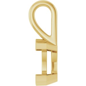 14K Yellow Gold 8.5x5.5 mm Pear Charm/Pendant Mounting – image 6