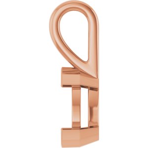 10K Rose Gold 8.5x5.5 mm Pear Charm/Pendant Mounting – image 6