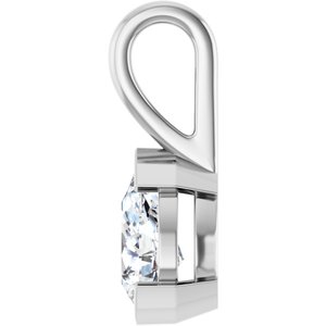 Platinum 8.5x5.5 mm Pear Charm/Pendant Mounting – image 5
