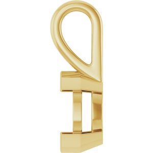 10K Yellow Gold 8x4 mm Marquise Charm/Pendant Mounting – image 6