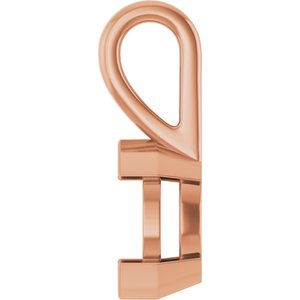 14K Rose Gold 8x4 mm Marquise Charm/Pendant Mounting – image 6