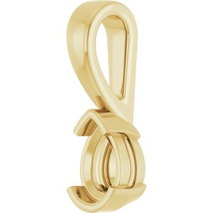 10K Yellow Gold 6x4 mm Pear Charm/Pendant Mounting – image 4