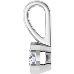 Continuum Sterling Silver 4x3 mm Oval Charm/Pendant Mounting – image 5