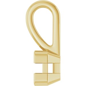 10K Yellow Gold 3.25x3.25 mm Square Charm/Pendant Mounting – image 6