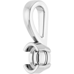 Continuum Sterling Silver 4x3 mm Oval Charm/Pendant Mounting – image 4