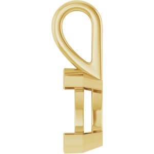 10K Yellow Gold 9x6 mm Pear Charm/Pendant Mounting – image 6