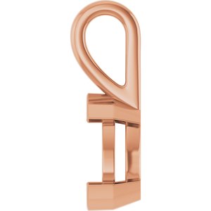 14K Rose Gold 9x6 mm Pear Charm/Pendant Mounting – image 6